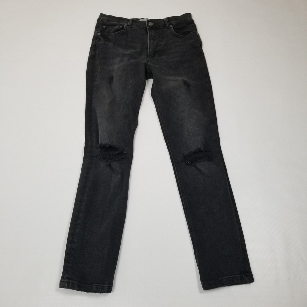 Boyish by HER The Zachary High Rise Skinny Destructed Jeans Size 27